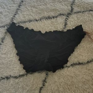 Victoria's Secret Swimwear size large black bathing suit bottom